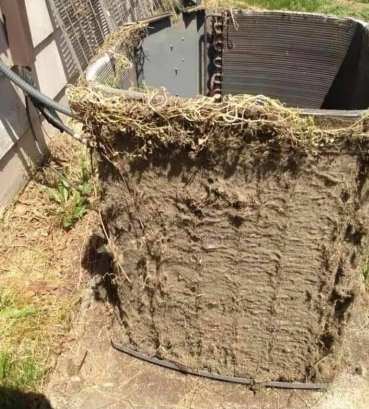 A Very dirty Air Conditioning Unit